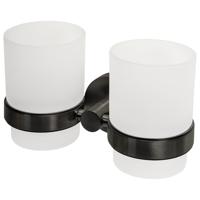 Haceka Kosmos Dubbele Bekerhouder - glas - gunmetal 1208734 - thumbnail