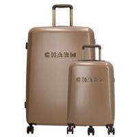 Charm London Capetown Travel Trolley Set-Taupe - thumbnail