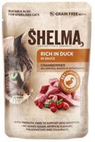 SHELMA Rich in duck in sauce - nat kattenvoer - 85g - thumbnail