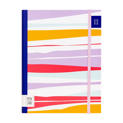 Pepa Lani Notitieboek A5 Flower Stripes Pepa Lani Notitieboek A5 Flower Stripes