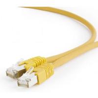 S/FTP Cat6A patchkabel LSZH, geel 0.5 meter - thumbnail