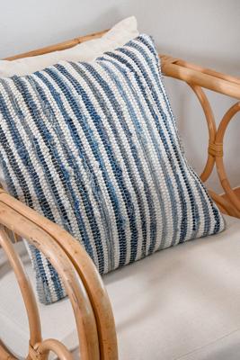 Kussen Home ESPRIT Blauw Wit Mediterrane 45 x 15 x 45 cm Kussen Home ESPRIT Blauw Wit Mediterrane 45 x 15 x 45 cm