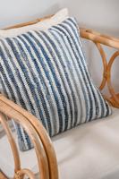 Kussen Home ESPRIT Blauw Wit Mediterrane 45 x 15 x 45 cm - thumbnail