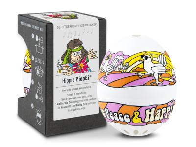 Brutus Kookt PiepEi Eierwekker Hippie kunststof 5,5 cm