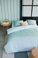 Beddinghouse Beddinghouse dekbedovertrek Issey grijsgroen - thumbnail