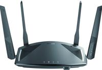 D-Link DIR-X1860 EXO AX1800 Wi-Fi 6-router met Gigabit Ethernet-poorten, MU-MIMO, bandsteering, 1024 QAM, OFDMA, firewall, ouderlijk toezicht en Speedtest. Werkt met Alexa/Gooogle Assistant. - thumbnail