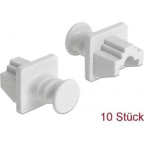 Delock 86507 Stofkap voor RJ45-aansluiting 10 stuks wit