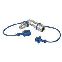 Showtec CO2 90 graden 3/8 inch naar Q-Lock adapter - thumbnail