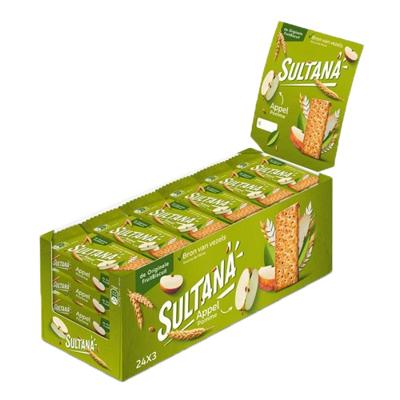 Fruitbiscuit Sultana appel 3-pack | 24 stuks