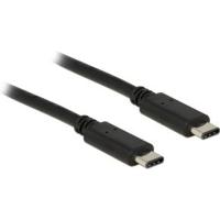 Delock 83673 USB-C-kabel USB 2.0 USB-C stekker, USB-C stekker 1.00 m Zwart - thumbnail