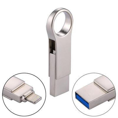 RQW - 10D 2 in 1 USB 2.0 & 8 Pin 32 GB Flash Drive voor iPhone & iPad & iPod & meest Android Smartphones & PC Computer RQW - 10D 2 in 1 USB 2.0 & 8 Pin 32 GB Flash Drive voor iPhone & iPad & iPod & meest Android Smartphones & PC Computer