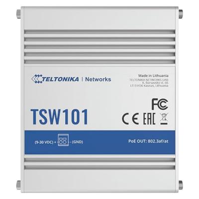 Teltonika TSW101 Gigabit Ethernet (10/100/1000) Power over Ethernet (PoE) Metallic Teltonika TSW101 Gigabit Ethernet (10/100/1000) Power over Ethernet (PoE) Metallic