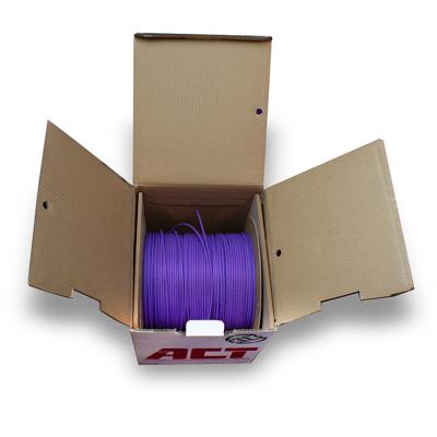 ACT Cat 6 U/UTP massieve installatiekabel zonder adersplitter, LSZH, CPR euroclass DCA, 24AWG, viole ACT Cat 6 U/UTP massieve installatiekabel zonder adersplitter, LSZH, CPR euroclass DCA, 24AWG, viole