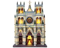 Lemax st. patrick&apos;s cathedral verlichte kerk 2009 - thumbnail