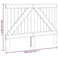Hoofdbord 140x104 cm massief grenenhout - thumbnail
