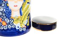 Vaas DKD Home Decor Porselein Zwart Shabby Chic (21 x 21 x 31 cm) - thumbnail