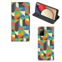 Samsung Galaxy M02s | A02s | Hoesje met Magneet | Funky Retro - thumbnail