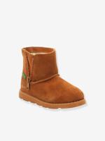 Leren meisjesboots Aldiza KICKERS® bruin - thumbnail