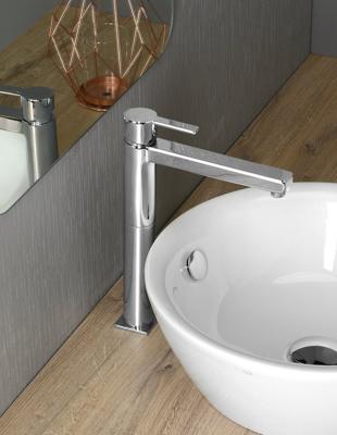 Sapho Espada wastafelkraan verhoogd met 21cm uitloop chroom