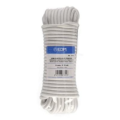 Gevlochten streng EDM 87852 Wit Rubber Gevlochten streng EDM 87852 Wit Rubber