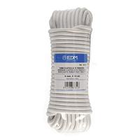 Gevlochten streng EDM 87852 Wit Rubber - thumbnail