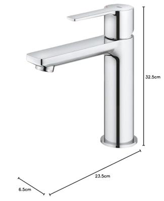 GROHE Lineare New waterbesparende wastafelkraan S-size chroom 23106001 - thumbnail