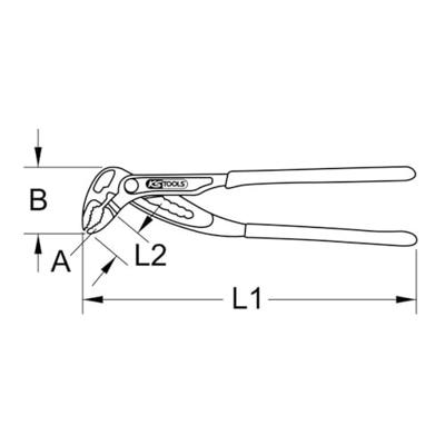 KS Tools 115.2011 1152011 Waterpomptang 175 mm