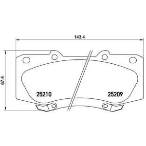 Remblokken set P83140