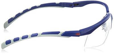3M S2001AF-BLU Veiligheidsbril Met anti-condens coating, Met anti-kras coating, Verstelbare hoek Blauw, Grijs EN 166 DIN 166