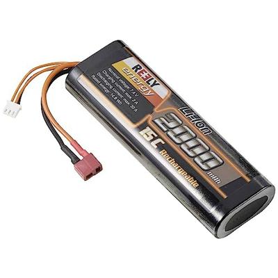 Reely Li-ion zenderaccu 7.4 V 2000 mAh Aantal cellen: 2 15 C Hardcase T-stekkersysteem Reely Li-ion zenderaccu 7.4 V 2000 mAh Aantal cellen: 2 15 C Hardcase T-stekkersysteem