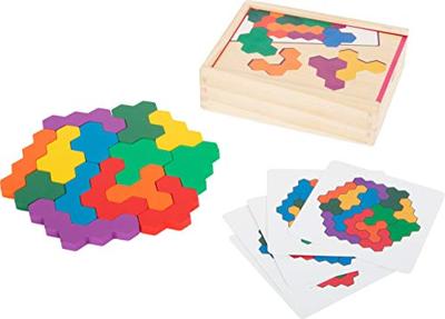 Small Foot - houten vormenpuzzel hexagon Small Foot - houten vormenpuzzel hexagon