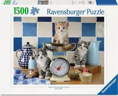 Ravensburger - Puzzel voor volwassenen - Puzzel van 1500 stukjes - Kittens in de keuken - Vanaf 14 jaar - Puzzel van premium kwaliteit - 12001708