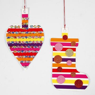 Creativ Company Kronen, h: 10-16,5 cm, l: 60 cm, 230 gr, wit, 5 stuk/ 1 doos - thumbnail
