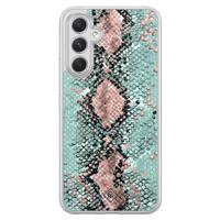 Samsung Galaxy A34 hybride hoesje - Snake pastel - thumbnail