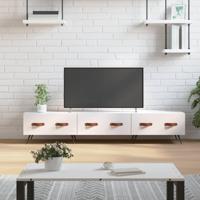 Tv-meubel 150x36x30 cm bewerkt hout hoogglans wit - thumbnail