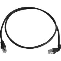 Telegärtner 100008489 RJ45 Netwerkkabel, patchkabel CAT 6A S/FTP 3.00 m Zwart Vlambestendig, Halogeenvrij 1 stuk(s)