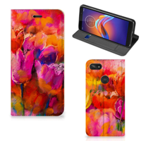 Bookcase Motorola Moto E6 Play Tulips - thumbnail