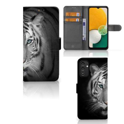 Samsung Galaxy A14 5G | Telefoonhoesje | Met pasjeshouder | Tijger Samsung Galaxy A14 5G | Telefoonhoesje | Met pasjeshouder | Tijger