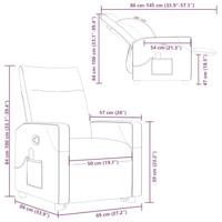 Sta-op-massagestoel verstelbaar stof crèmekleurig - thumbnail