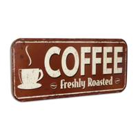 Blikken muurplaat "Koffie" - thumbnail