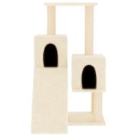 VidaXL Kattenmeubel met sisal krabpalen 82 cm crèmekleurig - thumbnail