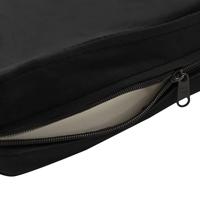 Hondenbank 72x45x30 cm pluche zwart - thumbnail