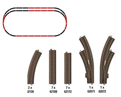 H0 Trix C-rails T62902 Uitbreidingsset 1 stuk(s)