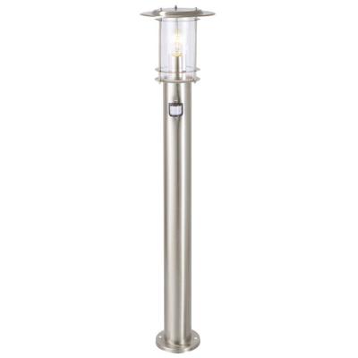 Brilliant RVS staande lampYork met sensor - 44799/82