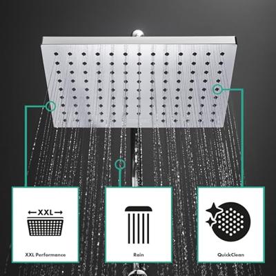 Regendouche set HansGrohe Vernis Shape Showerpipe 230 1 Jet Reno EcoSmart 9l/min Chroom