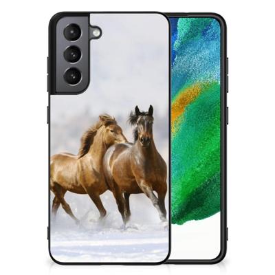 Samsung Galaxy S21FE Dierenprint Telefoonhoesje Paarden