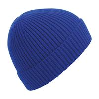 Beechfield CB380 Engineered Knit Ribbed Beanie - Bright Royal - One Size - thumbnail