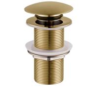 Clickwaste Wiesbaden Caral Verlengd 5/4" Geborsteld Messing - thumbnail