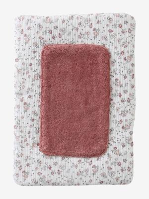 Aankleedkussen voor babypop rozen