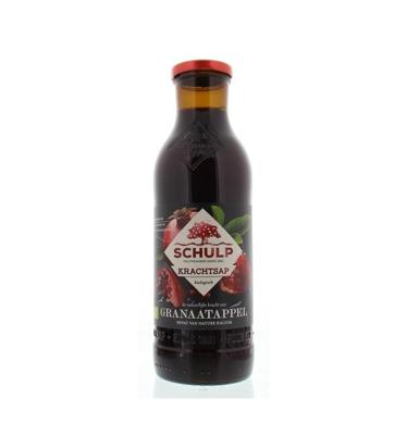 Schulp Krachtsap granaatappel puur bio 750 Milliliter Schulp Krachtsap granaatappel puur bio 750 Milliliter